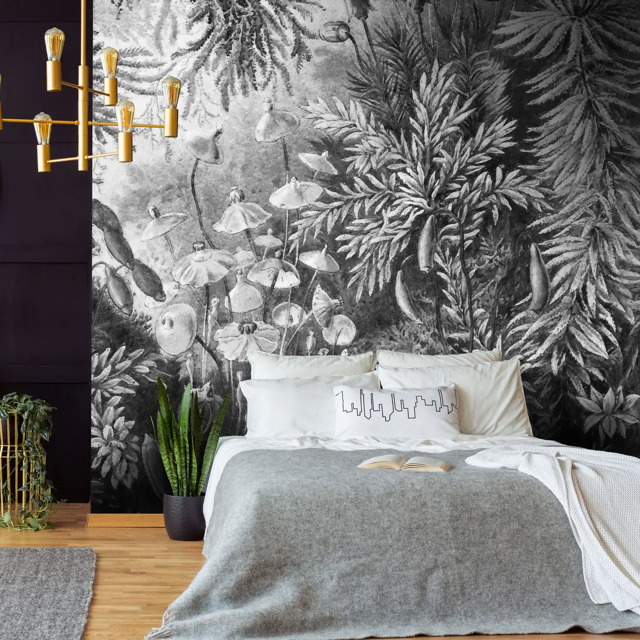 Tapeta Wall Art Fairytale B&W - standaryzowane rolki